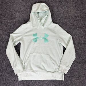 Under Armour Jacket Youth Large Blue Loose Graphic Hoodie Sweatshirt Kids